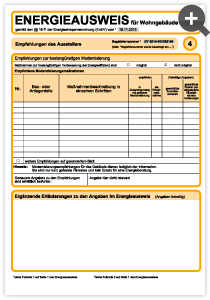 Seite 4 Energieausweis-Energiepass-Verbrauchsausweis Wohngebäude